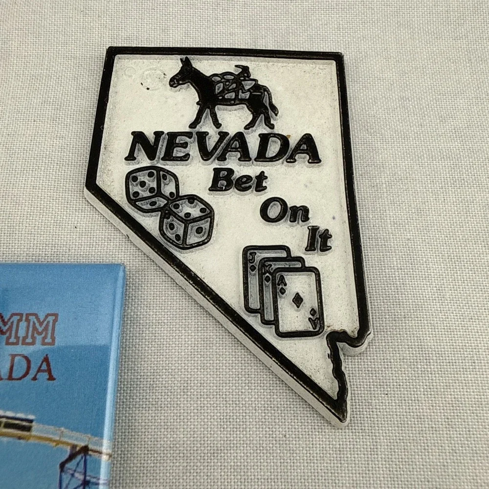 Vintage Nevada Magnets Souvenir Bet on It Primm Buffalo Bill's Travel Gift Lot